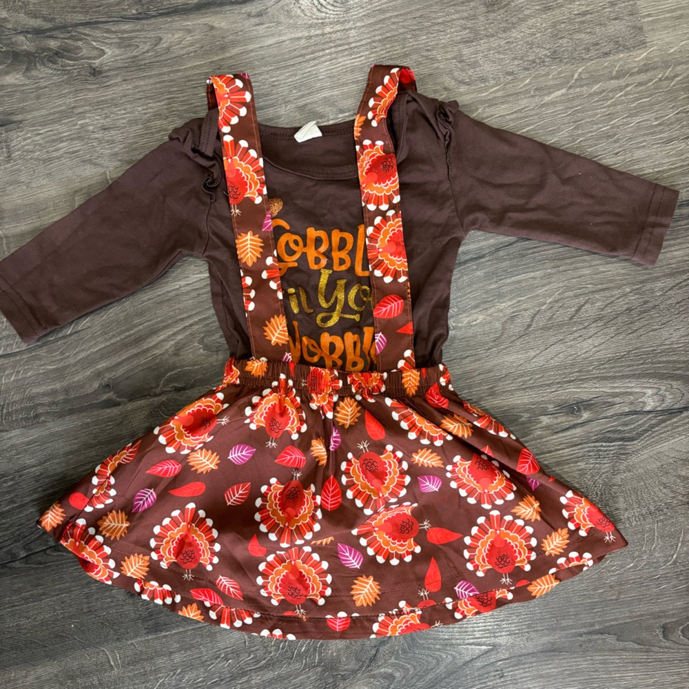 Baby Girl Thanksgiving Outfits Toddle Kids Long Sleeves Letter Print Romper